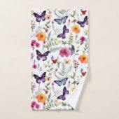 Ensemble de serviettes de bain Papillon Violet (Serviette à main)