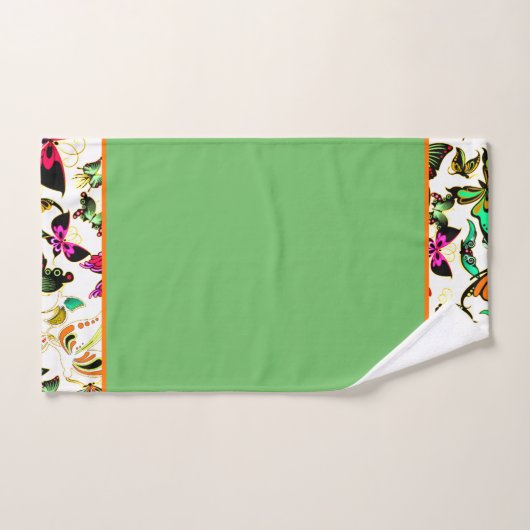 Ensemble de serviettes de bain papillons (Serviette à main)