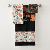 Ensemble de serviettes de bain parfumées à la forê (En situation)