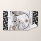Ensemble de serviettes de bain Paris France Café (Serviette à main)