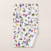 Ensemble de serviettes de bain Paris Motif (Serviette à main)