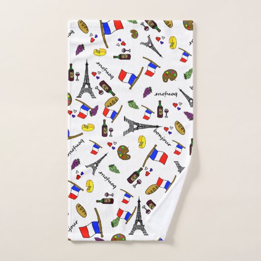 Ensemble de serviettes de bain Paris Motif (Serviette à main)