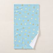 Ensemble de serviettes de bain Pastel Blue Gold Co (Serviette à main)