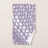 Ensemble de serviettes de bain Pastel Skulls vinta (Serviette à main)