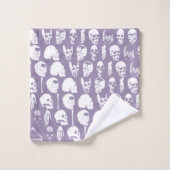 Ensemble de serviettes de bain Pastel Skulls vinta (Gant de toilette)