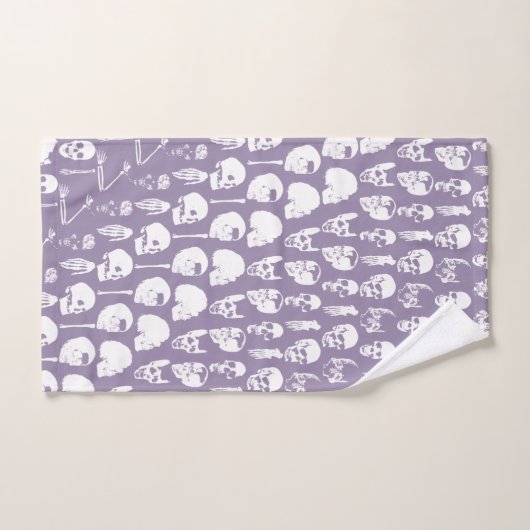 Ensemble de serviettes de bain Pastel Skulls vinta (Serviette à main)