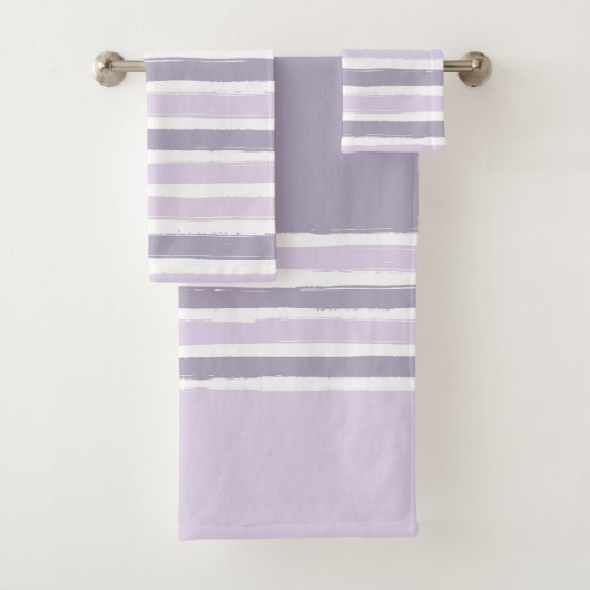 Ensemble De Serviettes De Bain Pastel Stripes (En situation)