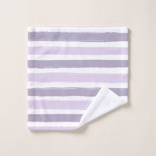 Ensemble De Serviettes De Bain Pastel Stripes (Gant de toilette)