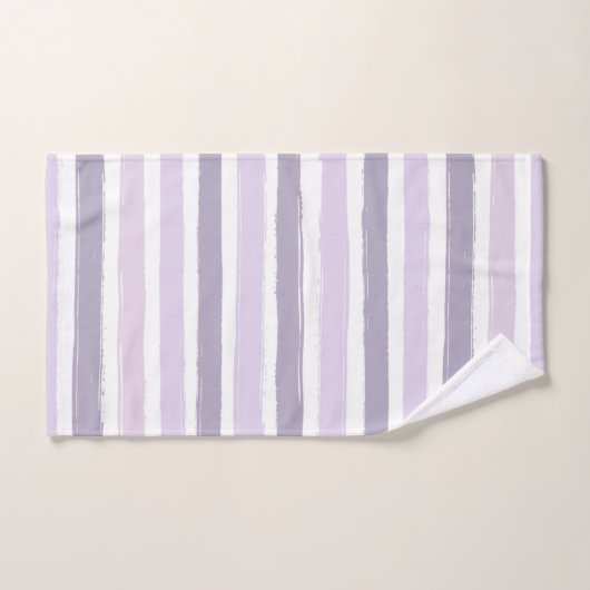Ensemble De Serviettes De Bain Pastel Stripes (Serviette à main)