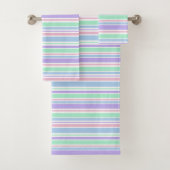 Ensemble De Serviettes De Bain Pastel Stripes (En situation)