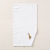 Ensemble de serviettes de bain peint en girafe (Serviette à main)