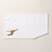 Ensemble de serviettes de bain peint en girafe (Serviette à main)