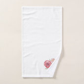 Ensemble de serviettes de bain peintes en fleurs (Serviette à main)