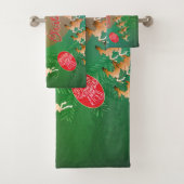 Ensemble de serviettes de bain Père Noël Noël Nost (En situation)