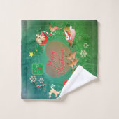 Ensemble de serviettes de bain Père Noël Noël Nost (Gant de toilette)