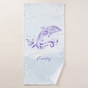 Ensemble de serviettes de bain personnalisé viole