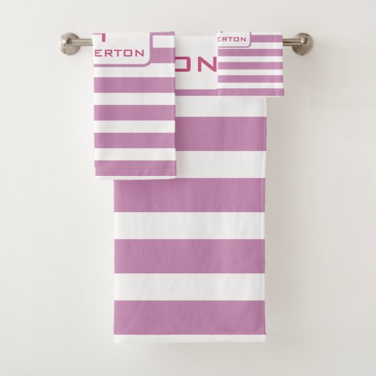 Ensemble de serviettes de bain personnalisées (En situation)