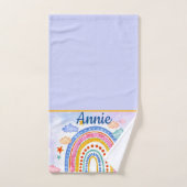 Ensemble de serviettes de bain personnalisées arc- (Serviette à main)