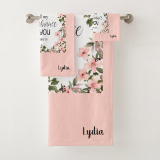 Ensemble de serviettes de bain personnalisées avec
