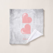 Ensemble de serviettes de bain personnalisées Coeu (Gant de toilette)