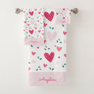 Ensemble de serviettes de bain personnalisées pour
