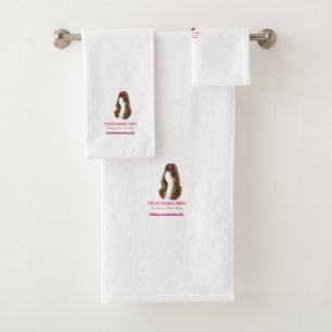 Ensemble de serviettes de bain personnalisées pour