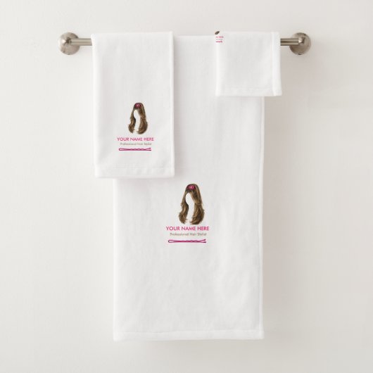Ensemble de serviettes de bain personnalisées pour (En situation)