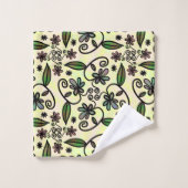 ensemble de serviettes de bain pétales botaniques (Gant de toilette)