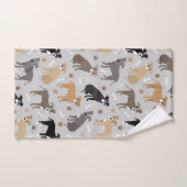 Ensemble de serviettes de bain Pitbull Paws et Bon (Serviette à main)