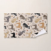 Ensemble de serviettes de bain Pitbull Paws et Bon (Serviette à main)