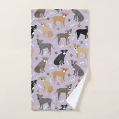 Ensemble de serviettes de bain Pitbull Paws et Bon (Serviette à main)