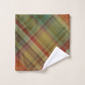Ensemble de serviettes de bain Plaid #1 (Gant de toilette)