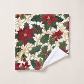 ensemble de serviettes de bain plante de noël (Gant de toilette)