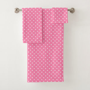 Ensemble De Serviettes De Bain Pois Roses
