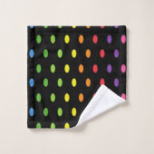 Ensemble de serviettes de bain Polka multicolore (Gant de toilette)