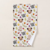 Ensemble de serviettes de bain pour animaux de com (Serviette à main)