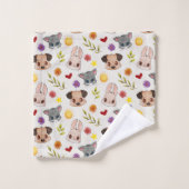 Ensemble de serviettes de bain pour animaux de com (Gant de toilette)