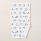 Ensemble de serviettes de bain pour astronaute (Serviette à main)