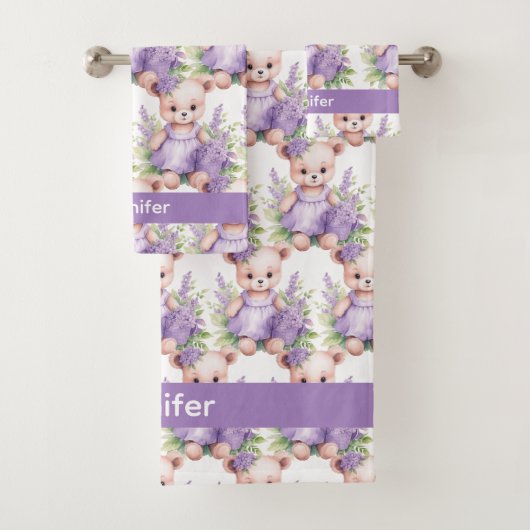 Ensemble de serviettes de bain pour bébé et tout-p (En situation)