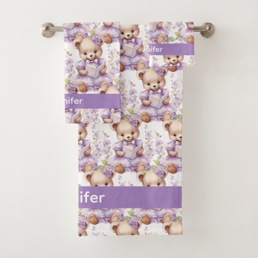 Ensemble de serviettes de bain pour bébé et tout-p (En situation)
