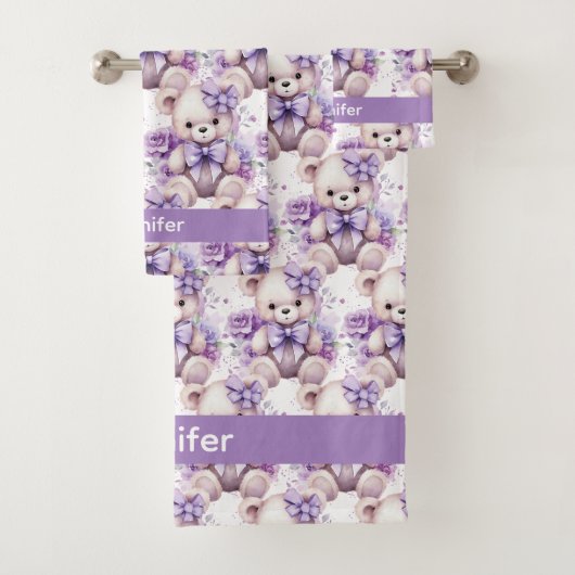 Ensemble de serviettes de bain pour bébé et tout-p (En situation)