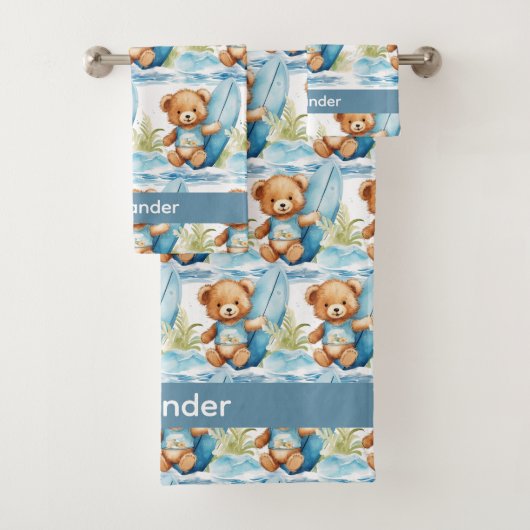 Ensemble de serviettes de bain pour bébé et tout-p (En situation)