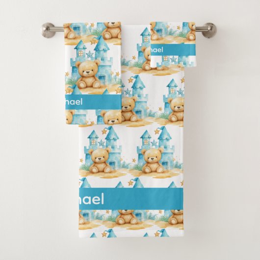 Ensemble de serviettes de bain pour bébé et tout-p (En situation)