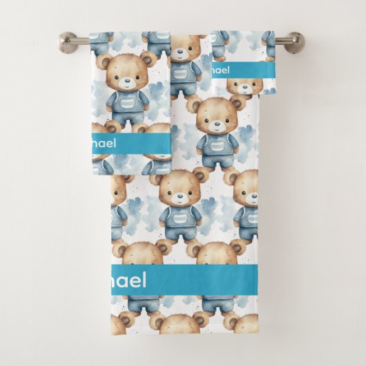 Ensemble de serviettes de bain pour bébé et tout-p (En situation)