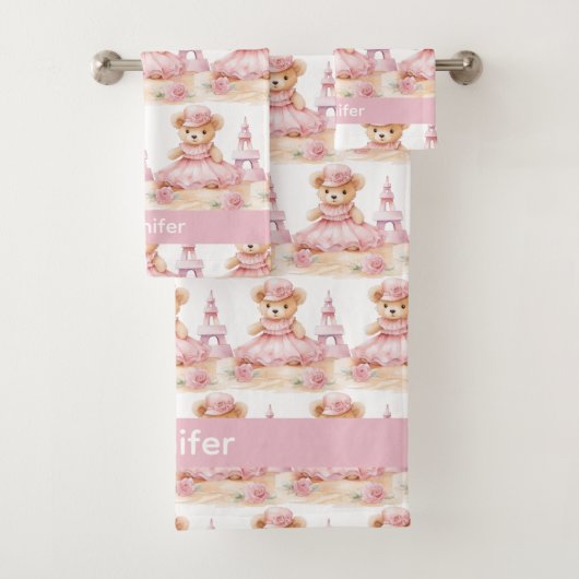 Ensemble de serviettes de bain pour bébé et tout-p (En situation)