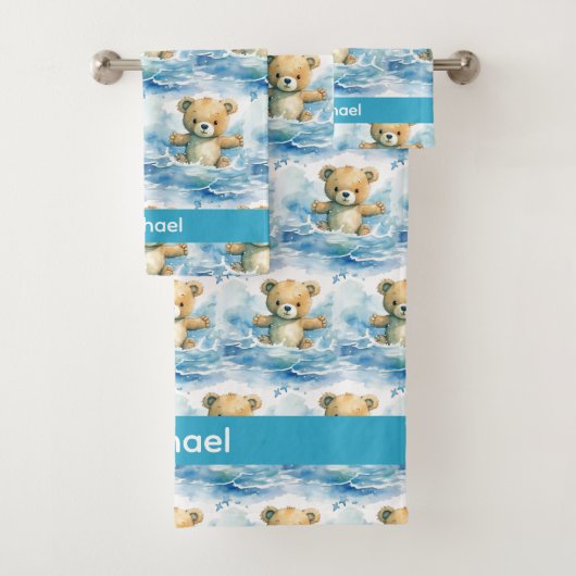 Ensemble de serviettes de bain pour bébé et tout-p (En situation)