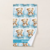 Ensemble de serviettes de bain pour bébé et tout-p (Serviette à main)