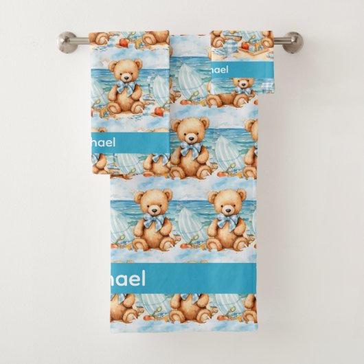 Ensemble de serviettes de bain pour bébé et tout-p (En situation)
