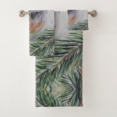 Ensemble de serviettes de bain pour bébé hibou (En situation)