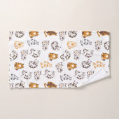 Ensemble de serviettes de bain pour chats détendus (Serviette à main)
